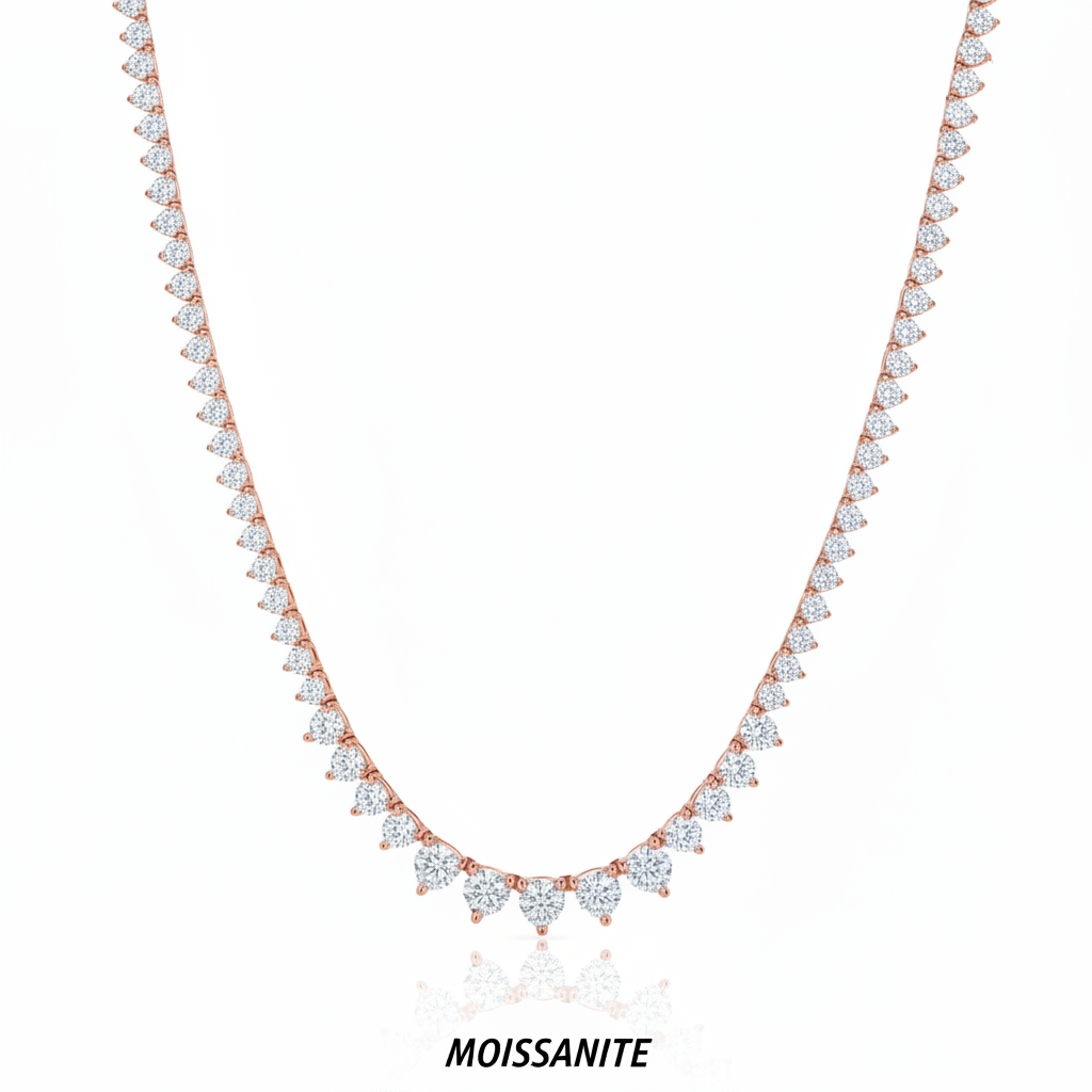 שרשרת טניס מוסונייט mosi007-3-5mm-15.1ct--2-M