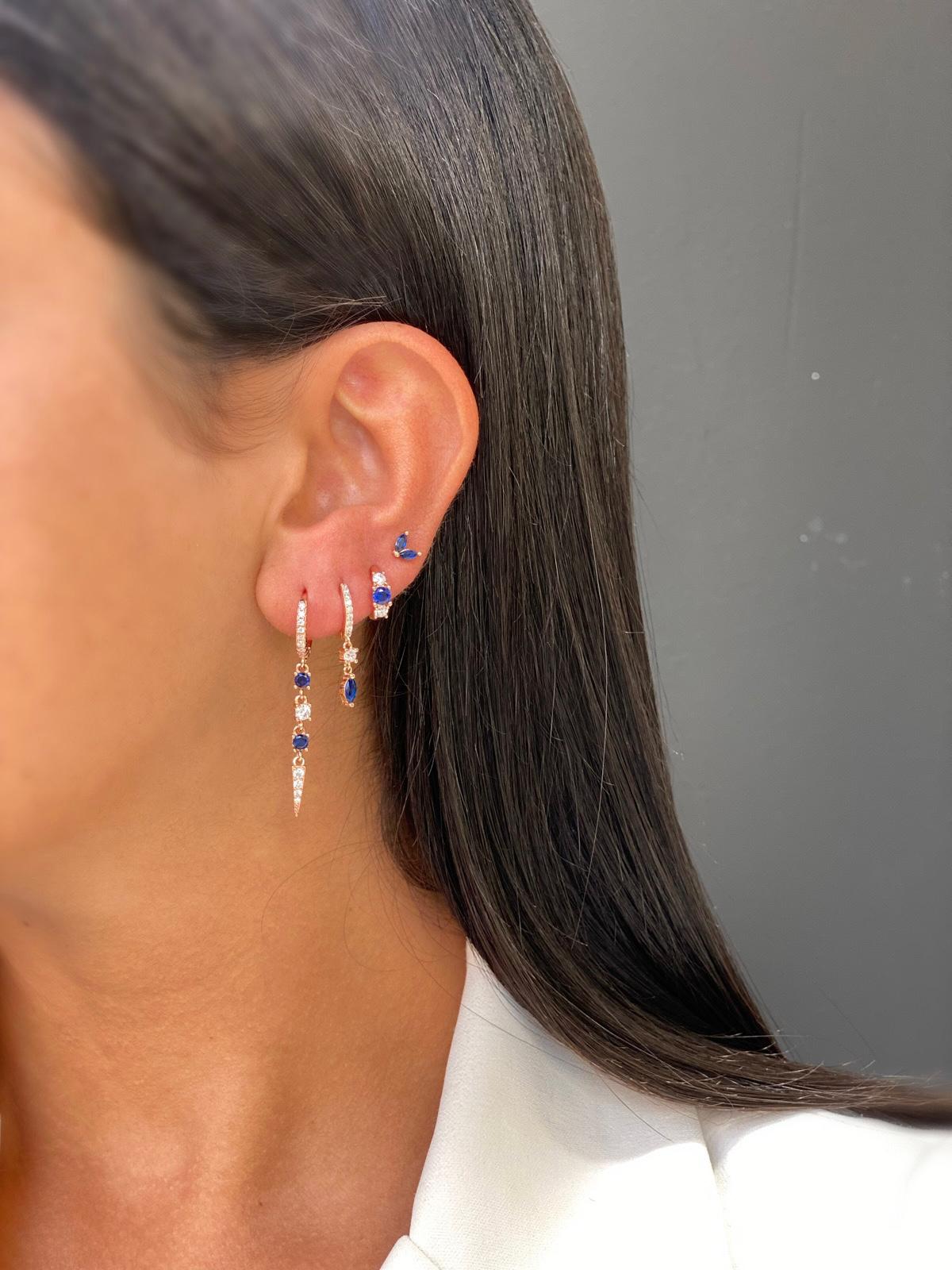 עגיל  ZSI508-2-רוז גולד-רוז גולד