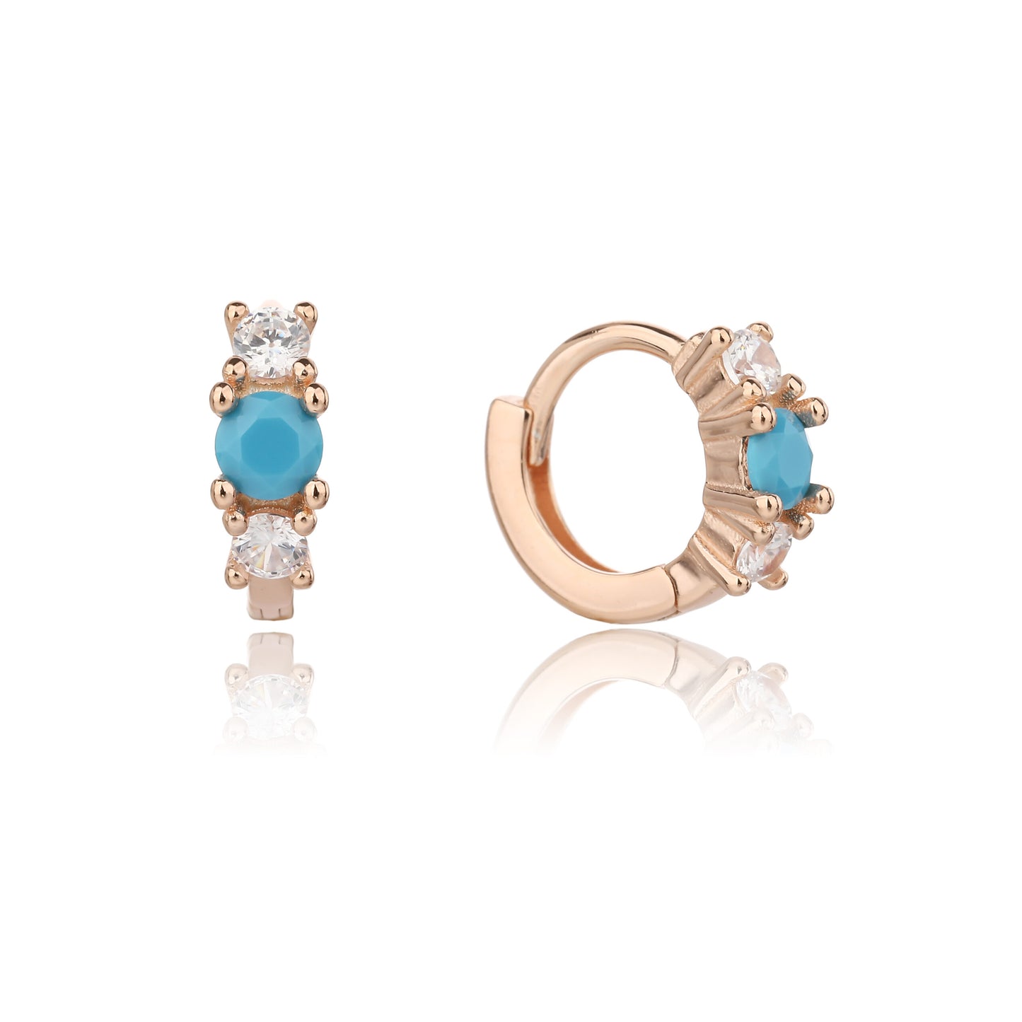 עגיל  ZSI508-2-רוז גולד-רוז גולד