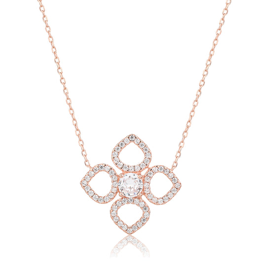 שרשרת פרח רוז גולד ZSI775-2