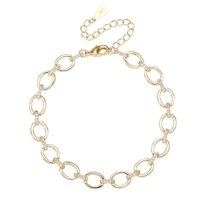 צמיד שרשרת  זהב