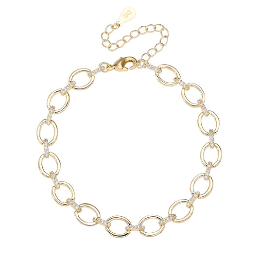 צמיד שרשרת  זהב