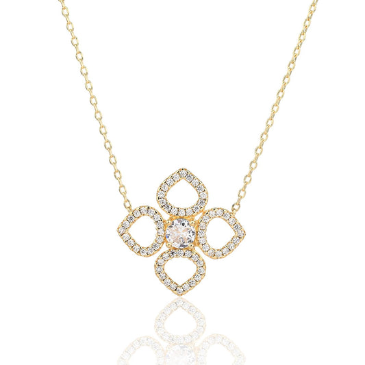 שרשרת פרח זהב ZSI775-3