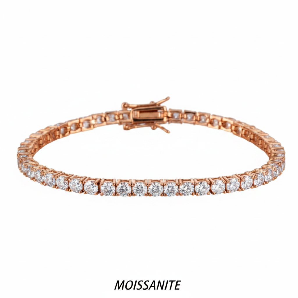 צמיד טניס מוסונייט mosi003-4mm-11.7ct-13.2ct--2-M