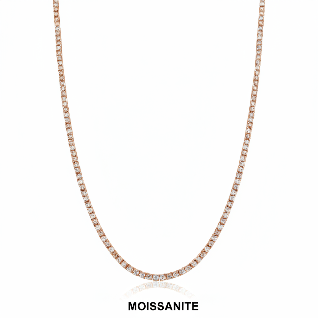 שרשרת טניס מוסונייט mosi004-2.5mm-8.46ct--2-M