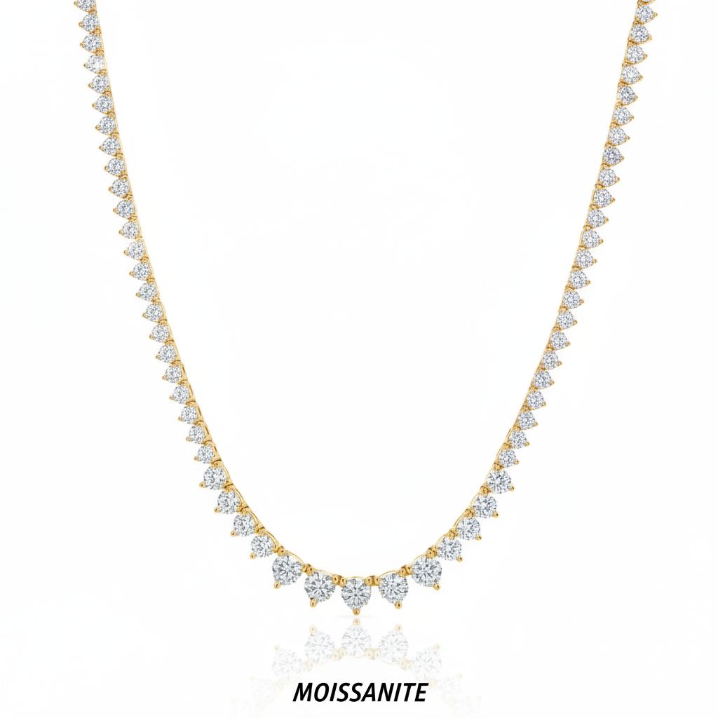 שרשרת טניס מוסונייט mosi007-3-5mm-15.1ct--3-M